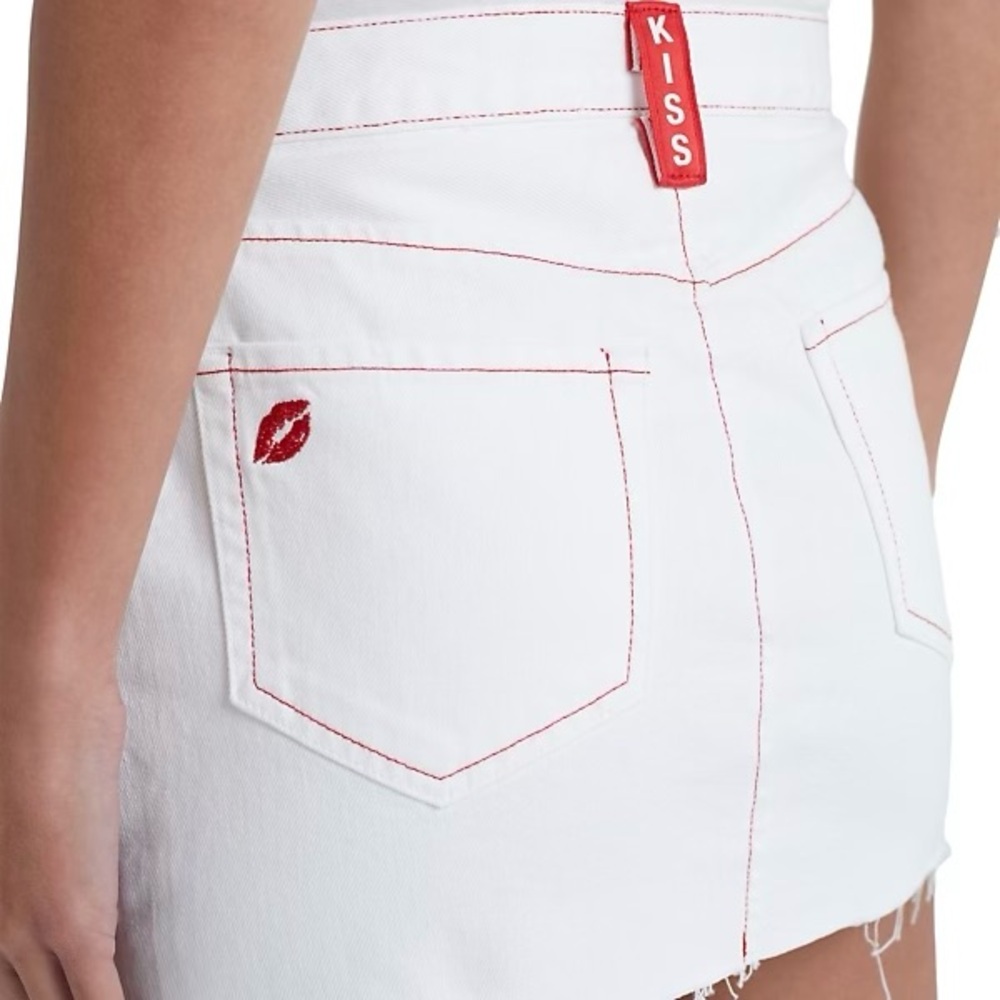L'AGENCE Paris Denim Micro Miniskirt
